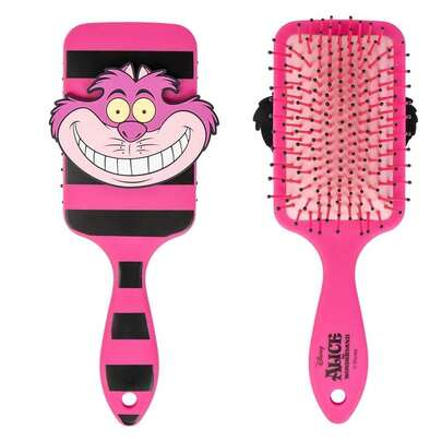 Cerdá Brosse à cheveux Disney - Rose - Brosse démêlante - Motif imprimé Chat du Cheshire - Produit original