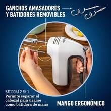 Oster® Batidora mano/pedestal blanca con tazon de acero FPSTHS3612 - 1 - Ver 1