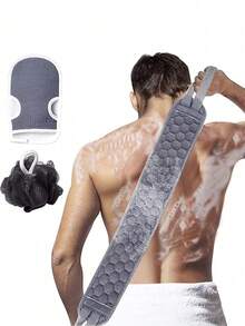 Bộ sản phẩm gồm 1 miếng cọ rửa bồn tắm unisex màu trơn, dài và dày dặn, chất liệu mềm mại, bền chắc, giúp tẩy tế bào chết sâu, loại bỏ bụi bẩn, kiểu dáng đơn giản và tiện dụng: bông tắm + xơ mướp + miếng cọ lưng, thích hợp làm quà tặng năm mới, quà tặng ngày lễ tình nhân, trang trí đám cưới, trang trí phòng sinh nhật, trang trí nhà bếp. - Nhiều màu - Xem 3