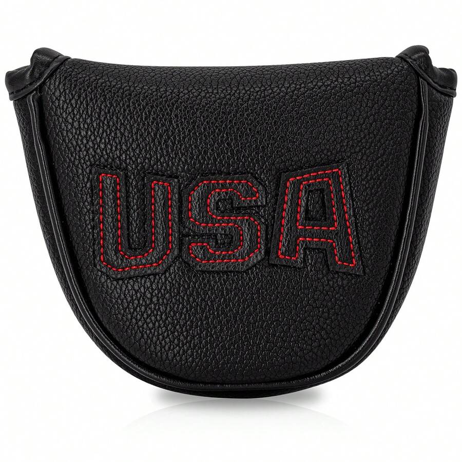 美国高尔夫球杆推杆套高尔夫球杆头套高尔夫配件高尔夫用品限量版 - 黑色 - 查看 1