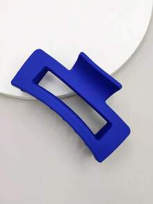 1pc Versatile Burgundy Rectangular Hair Claw - Suitable For Daily, Commuting, Festivals, And The Best Gift Hair Accessories Autumn Claw Clips Fashion Hair Clips Fall Fashion Hair Claw Winter For Vacation Outfits Woman - Burgundy - View 9