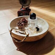 DLarge Decorative Marble Bowl 7.87 Inches Natural Stone Round Bowl For Home Decor Fruit Nuts Jewelry Tray Coffee Tables Centerpiece Soap Serving Beige - Beige787inch - View 2