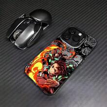 Funda de teléfono con diseño de anime D-S compatible con modelos 17, 16, 15, 14, 13, 12, 11 Pro Max, 16E, 17Air, 16Plus, con cubierta trasera mate - Negro-YYDSG1534 - Ver 1