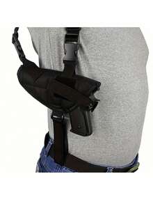 一体式隐蔽携带肩套 - 可调节枪套，适用于紧凑型至大型手枪，带双弹匣袋（左/右手） - 战术 EDC 装备，适用于靶场和户外使用 - 秋季狩猎必备品、枪支拥有者的节日礼物、战术、射击场必备品、自卫升级 - 彩色 - 查看 6