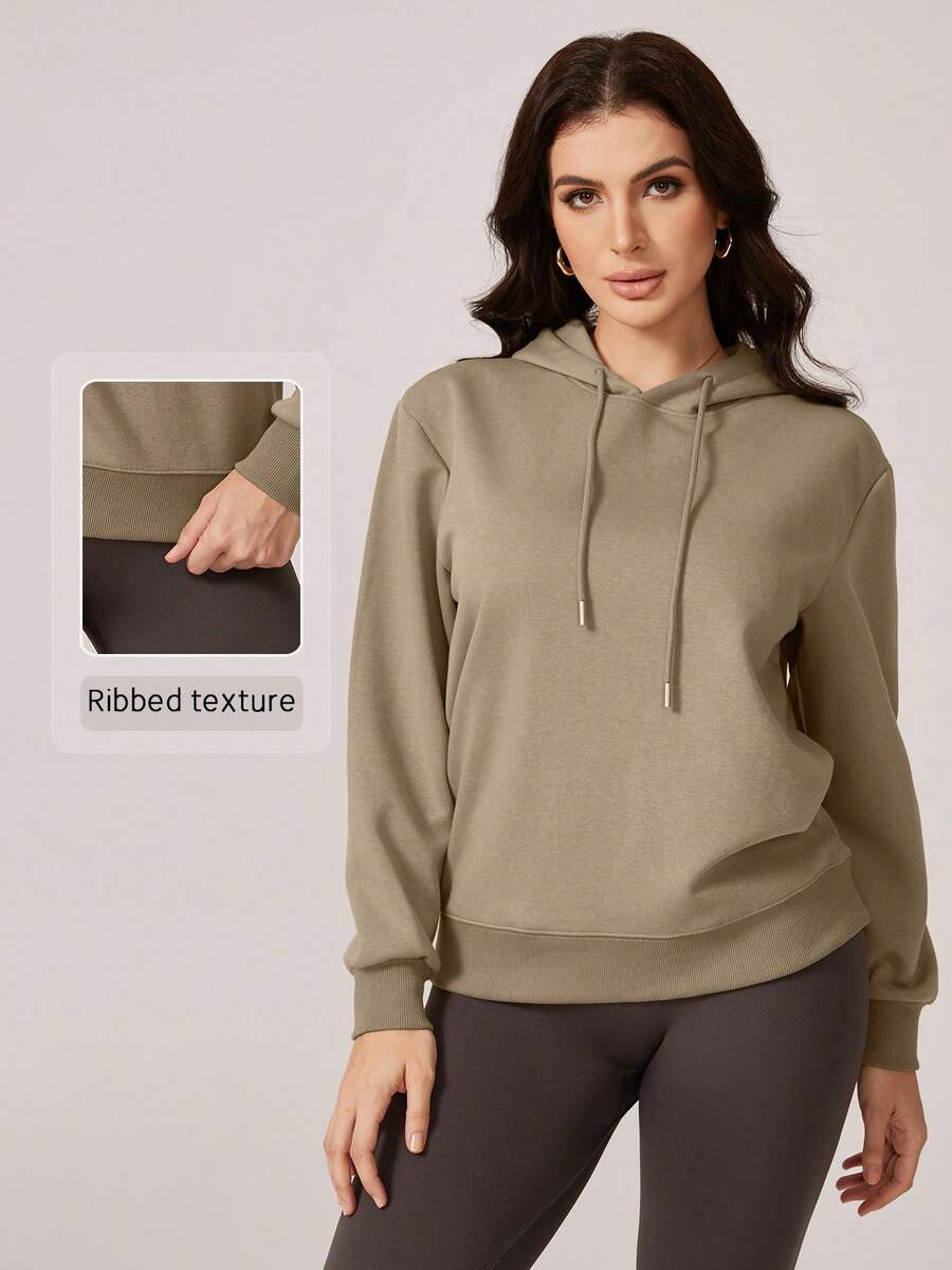 NcmRyu 1 Stück Damen modischer, locker sitzender Kapuzenpullover mit Kordelzug-Design