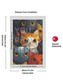 5D Custom Diamond Painting Kits, DIY Personalized Diamond Art Photo With Your Own Pictures, Customised Diamond Painting Kits Full Drill For Adults, Dog, Friends, Loves, Perfect For Room Decor.Custom Personalized 5D DIY Diamond Art Painting Kit, Custom Home Decor Diamond Art Painting, Unique Thanksgiving Valentine'S Day Gift - Multicolor - View 76