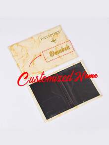 Customizable Mini Passport Holder, Travel Document Organizer And Card Case, Suitable For Gifts And Daily Use, Fashionable And Durable, Ideal For Travel And Business, Great For Family, Friends, Couples, Birthday, Holiday, Christmas Gifts - Pink - View 9