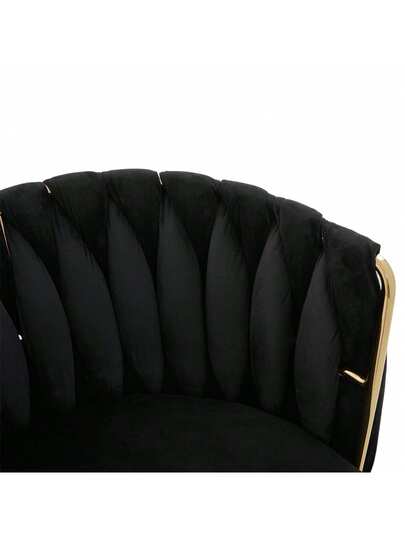 Fluwelen Seats Heavy Metal Frame, 180 Degree Swivel Function, Back, Zachte Luxurious Flexible Between Living Room, Budol Creative Workspace (Set Of 2) view 8