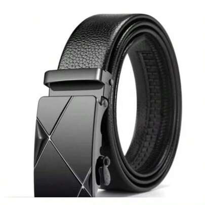 Cinto Masculino Tradicional Luxo Social Em Couro Sintetico Com Catraca Reforçada