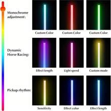 主题遥控LED落地灯，多色模式，红外感应 - USB供电亚洲风格立灯，塑料灯罩，适用于游戏室装饰、节日礼物、电池供电氛围照明