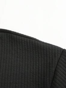 Men's Black V-Neck Polo Shirt, New Stylish Design Collared Pullover Top For Spring & Autumn