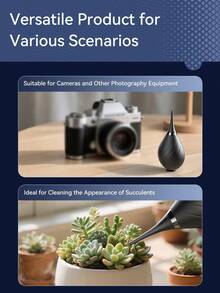 Sistema de limpieza todo en uno de soplador de aire de alta potencia y grado profesional Llano para la limpieza de cámaras y electrónicos - Rosa - Ver 9