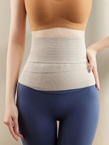 Autumn/Winter Abdominal Control Shaping Waist Trainer, Postpartum Support Fitness Belt - Apricot - View 9