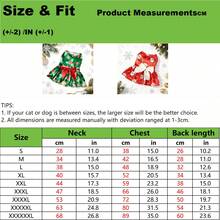 Vestido de festa natalina para animais de estimação (1 peça) com estampa de Papai Noel e flocos de neve.