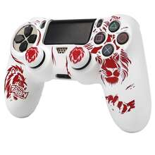 Lion Head Controller Skin Cover For Playstation 4 Controller, RALAN 1 Controller Protector Case+2 CustomisedThumb Grips Caps - Multicolor - View 3