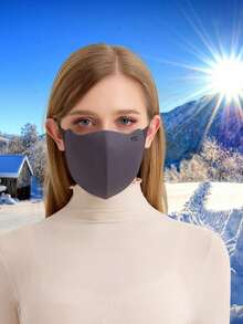 2 peças/5 peças Máscara de Esqui à Prova de Vento para Uso Externo, Proteção para os Olhos e Cobertura Quente para a Boca, Máscara à Prova de Frio para Uso Externo, Máscara Facial Quente para Ciclismo, Máscara Reutilizável 3D Respirável - Multicolorido - Visão 3