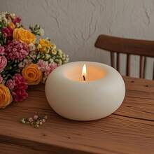 1/2pcs Nordic Style Donut Scented Candle ,Smokeless Soy Wax, Creative Home Decor, Innovative Gift, Atmosphere Creation, Aromatherapy, Perfect For Birthdays, Housewarming, Anniversary Gifts, Suitable For Parties, Banquets, Candlelit Dinners