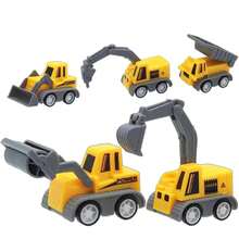 20pcs Mini Engineering Vehicle Toy Set, 5 Assorted Styles Including Drill, Excavator, Bulldozer, Road Roller, Dump Truck (Loved By Boys, Girls And Little Kids) - Plastic, Multi-Color Designs, Perfect Gift For Children On Holidays, Birthdays