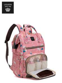 LEQUEEN 1 buah Tas Mummy Kain Oxford dengan Banyak Kompartemen, Tas Popok Ibu Hamil Kapasitas Besar untuk Bepergian, Desain Ransel Cocok untuk Wanita Hamil - MultiWarna - View 22