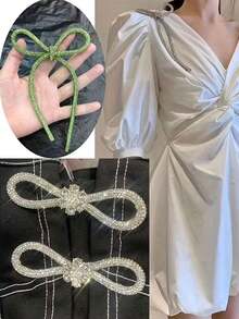 1米4毫米玻璃水晶钻绳，热转印贴纸胶带，适用于DIY服装、鞋子、包包、工艺品装饰 - 水鑽繩 - 查看 4