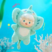 Miniso Juanjuan Sheep Ocean Adventure Series Vinyl-Plush Blind Box, Adorable Juanjuan Sheep Transformed Into Marine Creatures, Combination Of Plush And Vinyl Material, Delicate Touch, Diverse Designs With Random Delivery(1 PC Random Delivery) - Multicolor - View 10