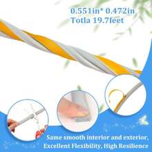 19.7Feet Rubber Weather Stripping Door Seal, Self-Adhesive Seals For Door Window Gap, Soundproofing, Insulation Strip, Door Sealers For Door Frame (Gray),24337860 - 珊瑚粉 - 查看 5