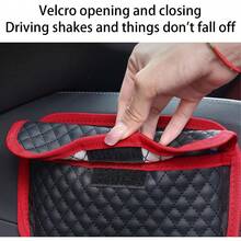 Organizador de bolsillo lateral para asiento de coche, bolsa de almacenamiento multifuncional para teléfonos, llaves, tarjetas, mini bolsa de relleno para consola de puerta, accesorios - Azul - Ver 4