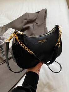 Shoulder Bags For Women Cute Hobo Tote Handbag Under The Arm Purses Mini Clutch Purse With Zipper Closure , Cute,Valentine's Day Gifts For Women - 黑色 - 查看 7