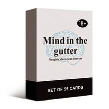 HEART BRIDGE 1 Set Of "Fun Brainwave" Card Game, Super Fun Card Game, Tabletop Game, Party Game, Excellent Gift Choice, Halloween/Valentine's Day/Christmas Gift, Suitable For Game Nights, Friends Gatherings And Family Reunions | Contains 55 Cards | - White - View 3