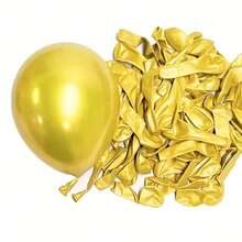 61个12英寸金色和红色气球套装 - 金属金色和红色乳胶氦气球，适用于婚礼、周年纪念、婴儿派对、生日派对 - 彩色 - 查看 5