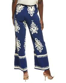 Gracia Floral Print Pant - Màu xanh lam - Xem 3