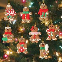 12pcs Gingerbread Man Decorations: Add A Sweet Atmosphere To Your Christmas Tree Decor! Christmas, Halloween, Thanksgiving, Easter Gifts, Christmas Trees, Santa Claus, Christmas Decorations, Gingerbread Houses, Christmas Gifts, Christmas Tree Ornaments, Christmas Gifts, Christmas