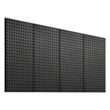 Metal Pegboard Panels, 24" X 12" Pegboard, 4 Panels, Heavy Duty Steel Peg Board Wall Organizer, For Living Room Garage Tool Storage Workbench Office Organization Craft Room Kitchen Home, Black - 24" x 12" 4 Panels - 查看 8