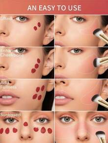 OEIEZ 1 Peça Pincel de Maquiagem de Alumínio Profissional, Pode Ser Usado como Pincel de Pó Solto, Pincel de Blush, Pincel Iluminador, Pincel Contorno, Pincel de Maquiagem Multifuncional Ultra Macio, Com Fibra Macia para Facilidade, Pincel de Maquiagem Adequado para Viagem, Presente para Mulheres e Meninas, Pincel de Base, Pincel Corretivo, Pincel de Blush, Pincel Contorno, Pincel de Blush, Pincel Bronzeador, Pincel de Pó, Pincel de Base, Pincel de Blush - Multicolorido - Visão 6