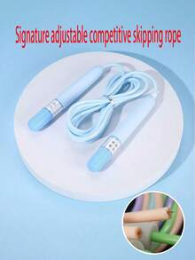 1 件成人跳绳 - 适合室内/户外运动、健身训练、轻便耐用、长度可调、户外运动、瑜伽健身、舒适的减肥锻炼和户外运动 - 多色 - 查看 4
