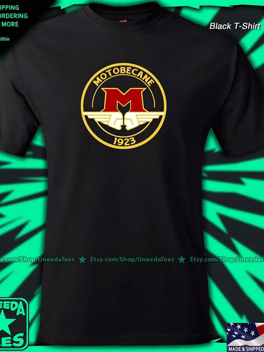 Motobecane T-Shirt French Motorcycles Biker, All To 6XL - Gaya 11 - View 1