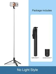 最新款170厘米/90厘米蓝牙遥控自拍杆，蓝牙手机支架，三脚架，适用于室内/室外视频拍摄、录制，可伸缩，360°旋转，防抖，可折叠便携，手持/落地三脚架