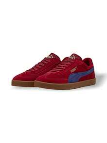 Puma Club II ERA 绒面革男式运动鞋休闲轻便透气柔软厚底标志街头潮流日常深红色 400717-04 - 深紅色 - 查看 2