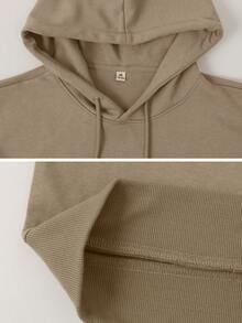 NcmRyu 1 Stück Damen modischer, locker sitzender Kapuzenpullover mit Kordelzug-Design