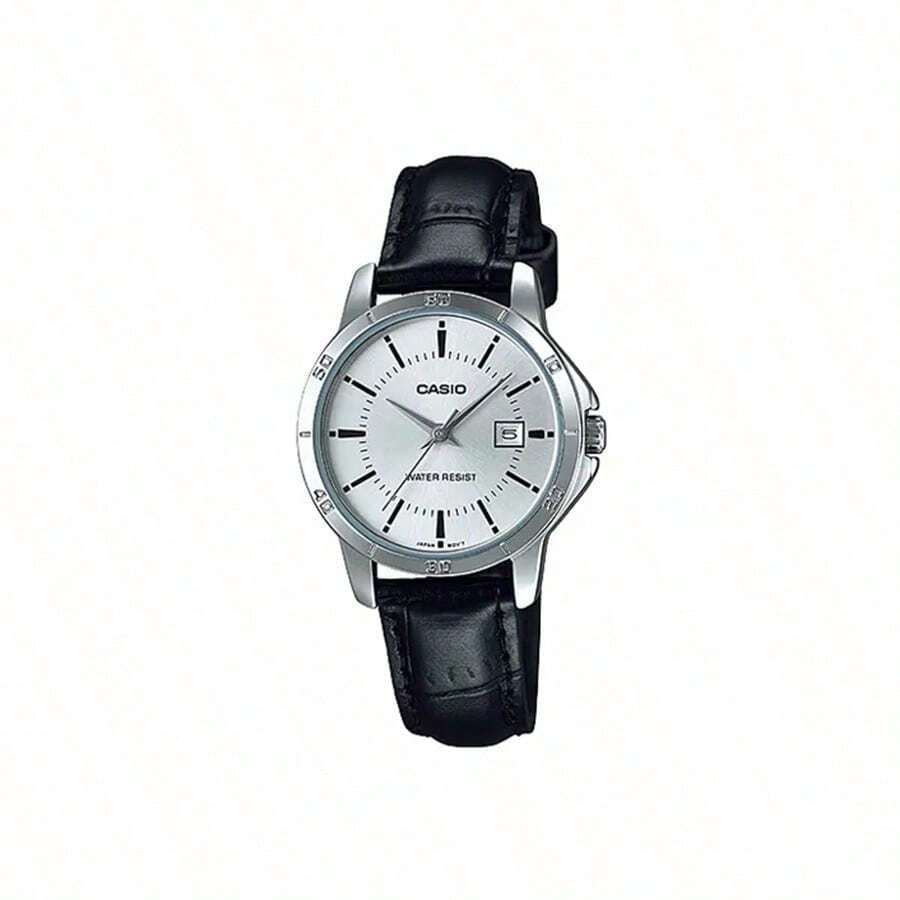 Casio STANDARD Series Business Leisure Simple Date Display Quartz Movement Japanese And Korean Watch Men's Watch LTP-V004L-7A - White - View 1