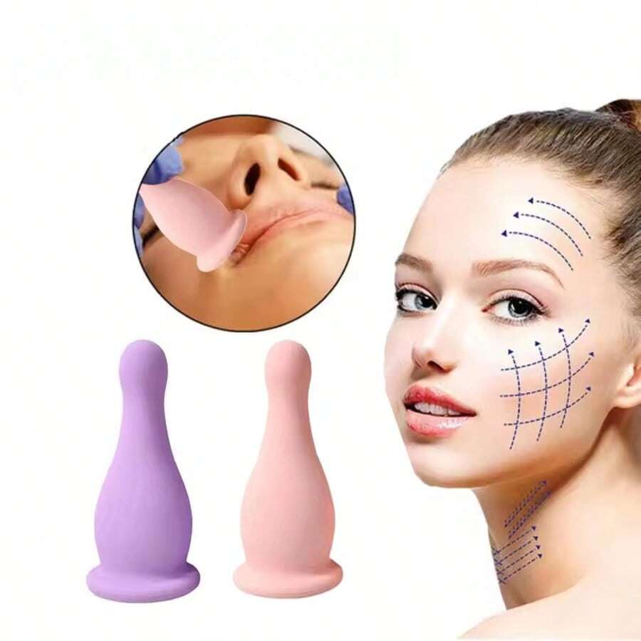 Dispositivo de succión de silicona facial, succión al vacío, suave y delicado en el rostro, levanta y reafirma la piel