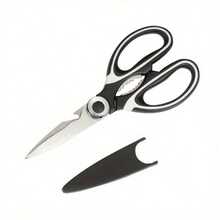 Multi - Purpose Heavy - Duty Kitchen Scissors, Ultra - Sharp And Durable Stainless Steel Shears For Cutting Meat, Fish, Poultry And More In Summer Cooking - màu đen - Xem 1