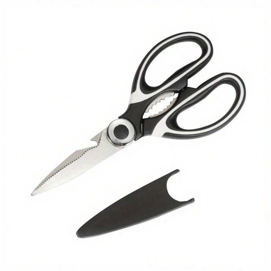 Multi - Purpose Heavy - Duty Kitchen Scissors, Ultra - Sharp And Durable Stainless Steel Shears For Cutting Meat, Fish, Poultry And More In Summer Cooking - màu đen - Xem 1