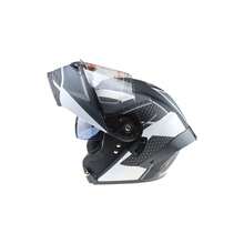 AINHFAAD Breathable Motorcycle Helmet Flip Up With Dual Visor Inner Blue Lens Anti Glare All Season Warm  Unisex Riding Helmet, 202 - Gray Multidimensional Space - View 9