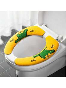 浴室马桶座垫 - 马桶座垫套防滑软垫马桶座圈加热器，柔软，舒适，可清洗，易于安装，可重复使用马桶盖套