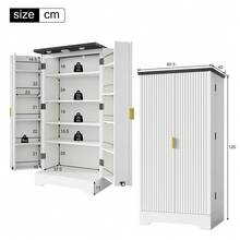 Storage Cabinets - White + MDF + European-3 - View 3
