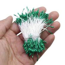 1mm 360pcs Handmade DIY Flower Craft Materials, Flower Center Accessories, Pearlescent Flower Bud, Fondant Flower Stamen, Mesh Flower