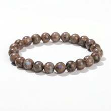 1pc 6/8/10mm Natural Stone Beaded Bracelet, Bohemian Style Tiger Eye/Amethyst/Agate Healing Stone Bracelet, Layerable Colorful Handmade Jewelry For Women - Multicolor - View 146