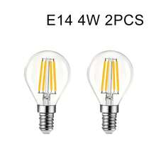 LIGHT HOUSE 2-6 件透明玻璃 G45 复古装饰 LED 灯泡,220V-240V,4W-6W,2700K 暖白光,仿古 LED 灯丝灯,育儿室浸入式 LED 灯,魔杖灯,甲板灯,万圣节浸入式 LED 灯,小球形灯泡,4.5 厘米 X 6.79 厘米,E14/E27 底座可选(不可调光),适用于家用 LED 灯泡 - 黃色 - 查看 15