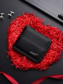 Nuovo portafoglio corto vintage da uomo, porta carte di credito, portafoglio con cerniera